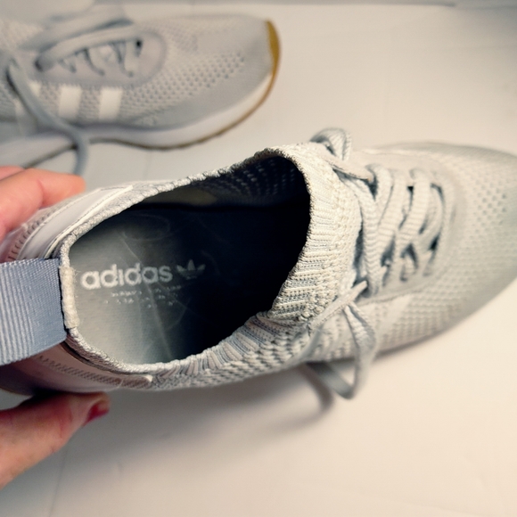 Adidas FlashBack Prime Knit Grey Textile Lace up Shoes Size 9.5 - Picture 5 of 12